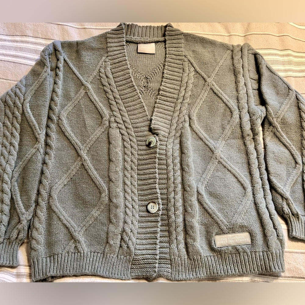 Taylor Swift TTPD Tortured Poets Dept official cardigan NEW 2x